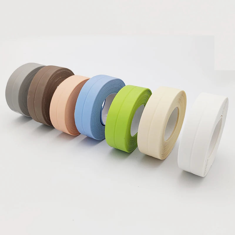 Bathroom Kitchen Waterproof Sealing Tape Strips PVC Self Adhesive